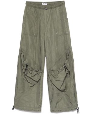 The Attico Pants With Drawstring Waistband - Green