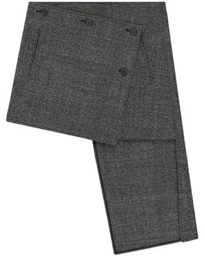 Courreges Asymmetric Paneled Mini Skirt - Gray