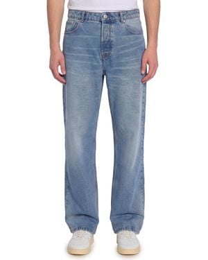 Ami Paris Wide-Leg Jeans - Blue