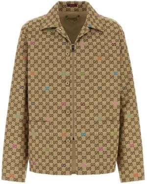 Gucci Gg Canvas Jacket - Natural