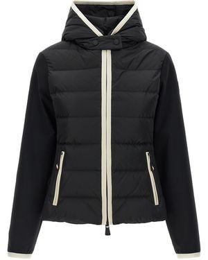 Moncler 'Padded Zip-Up' Cardigan - Black