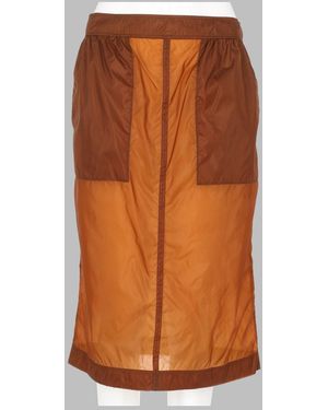 Saint Laurent Pencil Skirt Nylon - Orange