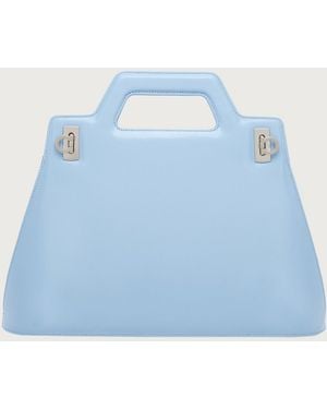 Ferragamo Top Handle — Light - Blue