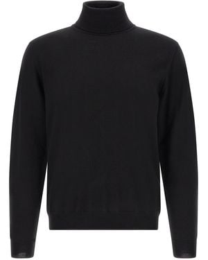 Zanone Turtle-Neck Sweater - Black