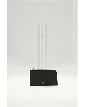 Celine Long Zipped Card Holder - White