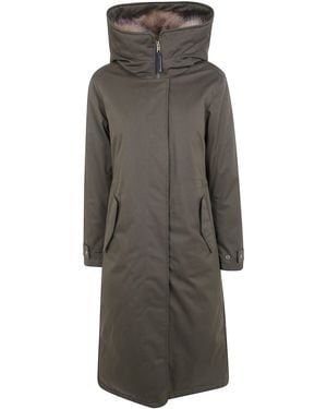Woolrich Best Cotton Faux Fur Parka - Gray