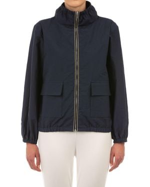 Le Tricot Perugia Cotton Blend Jacket - Blue