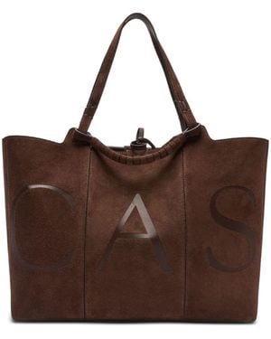 Casadei Leather Tote Bag - Brown