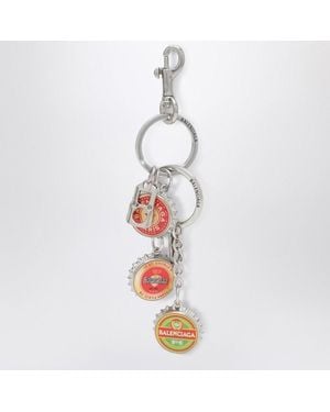 Balenciaga Beer Caps Keychain - White