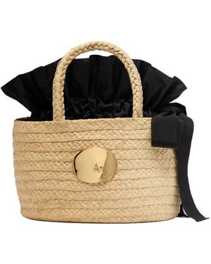 Patou Tote Bag With Logo - Black