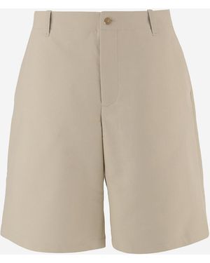 Jacquemus Cotton Blend Shorts - Natural