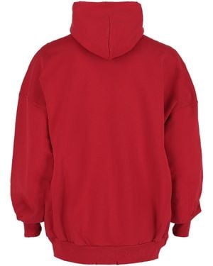 Balenciaga Val To My Love Oversized Hoodie - Red