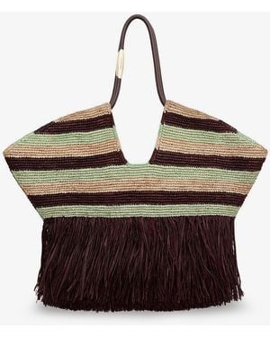 Zimmermann Shoulder Bag Golden Time Raffia - Brown