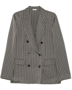 Dries Van Noten Balto Double-Breasted Blazer - Gray