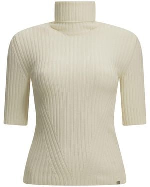 Herno Wool Turtleneck Sweater - White