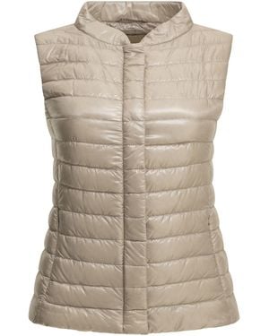 Herno Ultra-Light Nylon Sleeveless Jacket - Natural