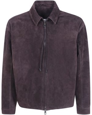 Giorgio Brato Suede Jacket - Purple