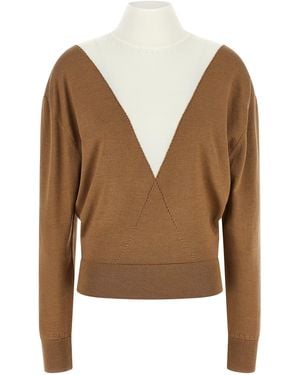 Rabanne Virgin Wool Cardigan - Brown