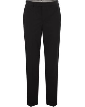 PT01 Master Super Slim Stretch Gabardine Pants - Black
