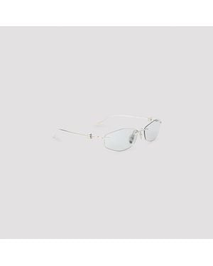 Balenciaga Nano D-Frame Mini Acetate Sunglasses For - White