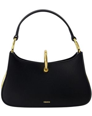 Rabanne Rabanne Calfskin Leather Shoulder Bag - Black