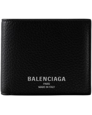 Balenciaga Credit Folded Wallet - Black