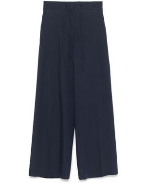 P.A.R.O.S.H. Cotton Wide-Leg Pants - Blue