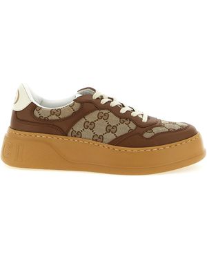 Gucci Calfskin Chunky Sneakers - Brown