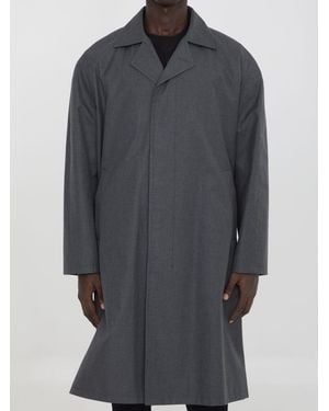 Dior Coat With Martingale - Gray