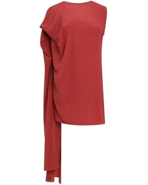 Gianluca Capannolo Juliette Silk Mini Dress - Red
