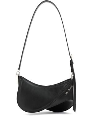 Mugler Stylish Mini Shoulder Handbag - Black