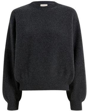 KHAITE Sweater Charcoal Cashmere - Black