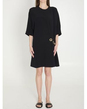 Celine Viscose Midi Dress - Black