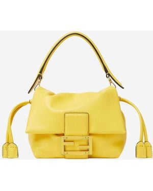 Fendi Shoulder Bag Nappa Leather - Yellow