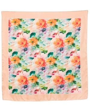 D'Aniello Silk Scarf Oceano - White