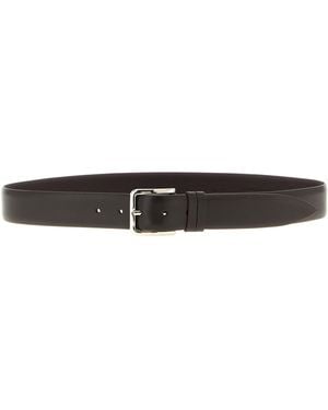 ZERBINI CLAUDIO Leather Belt Belts - White