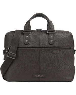 The Bridge Manfredi Briefcase - Black