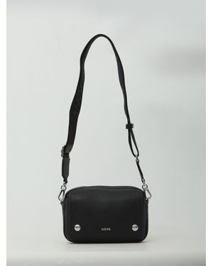 Loewe Small Pebble Messenger Bag - Black
