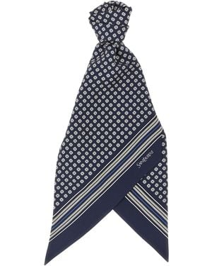 Saint Laurent Lavallière Scarf - Blue
