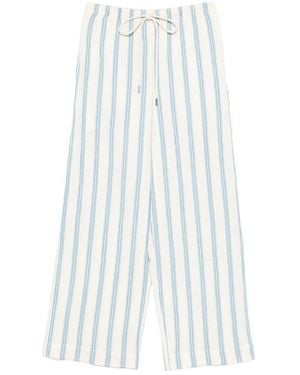 Bondi Born Stripped Drawstring Pants - White