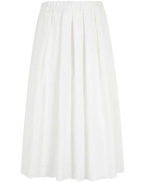 Weekend by Maxmara Pio Skirt With Flowers - White