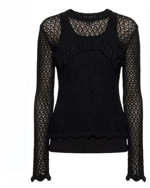 Blumarine Keyhole Rear Asymmetric Dresses - Black