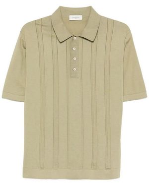 Piacenza Cashmere Short Sleeve Polo - White