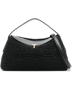 TOTEME T-Lock Top Handle Purse - Black