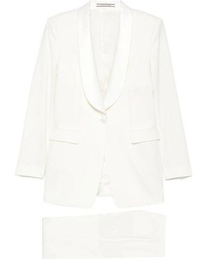 Tagliatore Tailored Trouser Suit - White