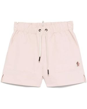 Moncler Cotton Gabardine Shorts - Pink