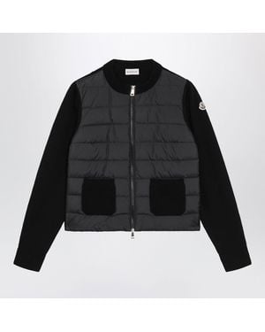 Moncler Padded Zipup Cardigan - Black