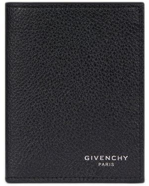 Givenchy Grain Leather Card Holder - Black