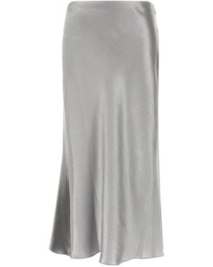 Tory Burch 'Satin' Skirt - Gray