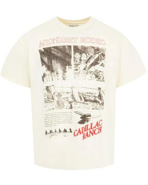 MIDNIGHT RODEO T-Shirt With Graphic Print - White